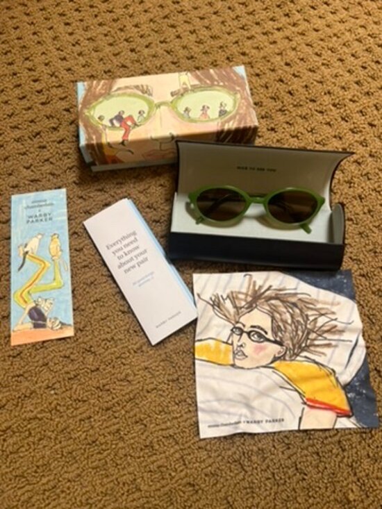Emma Chamberlain x Warby Parker Frances Sunglasses - Green main image 6